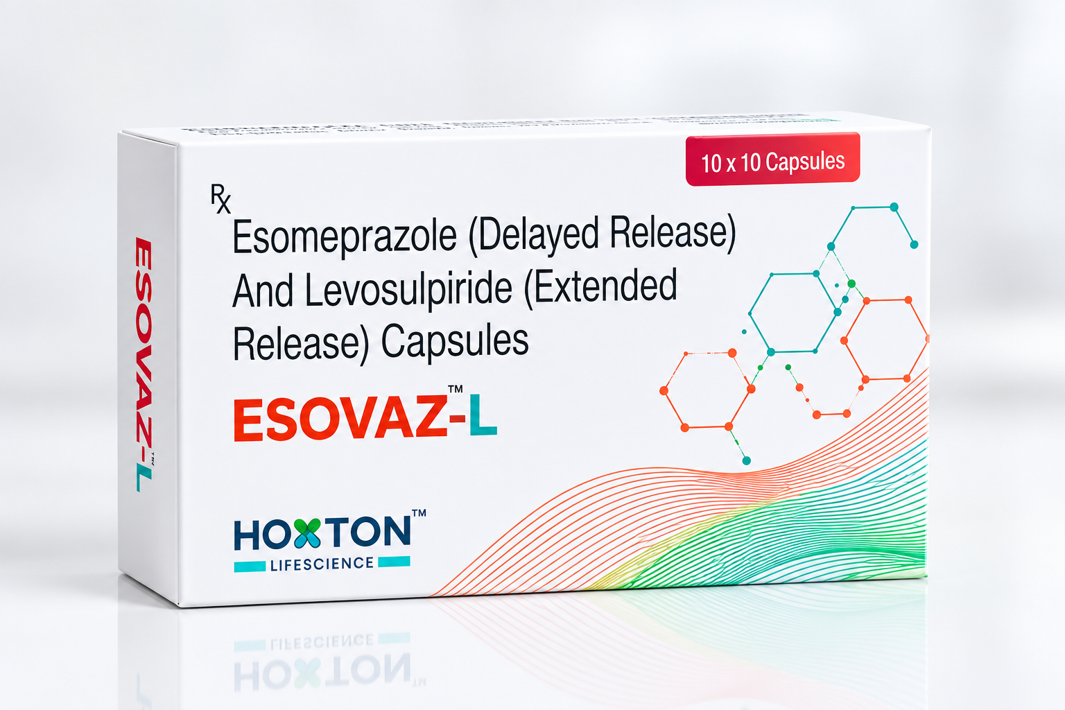 ESOVAZ-L - Esomeprazole EC 40 mg & Levosulpiride SR 75 mg Capsules
