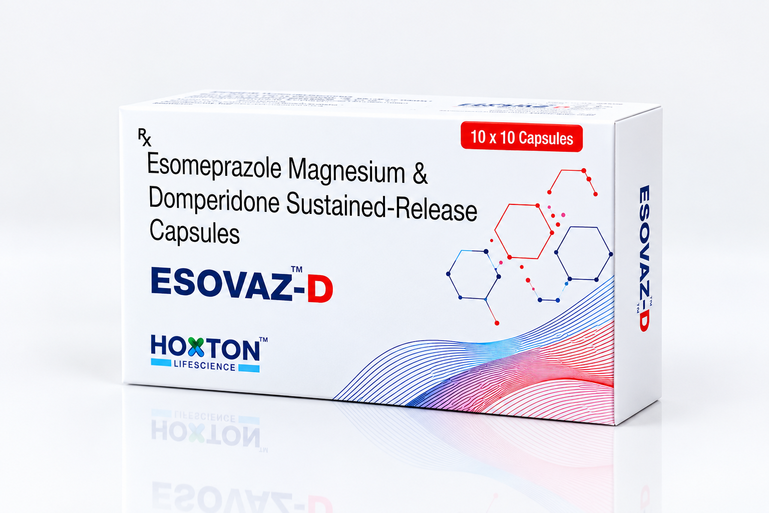 ESOVAZ-D - Esomeprazole EC 40 mg & Domperidone SR 30 mg Capsules